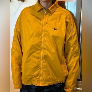 Vintage 90s Nike Windbreaker Nylon Zip Front Sport Jacket Men Size XL